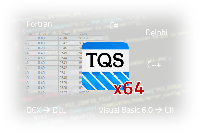 Exemplo da interface do TQS V25