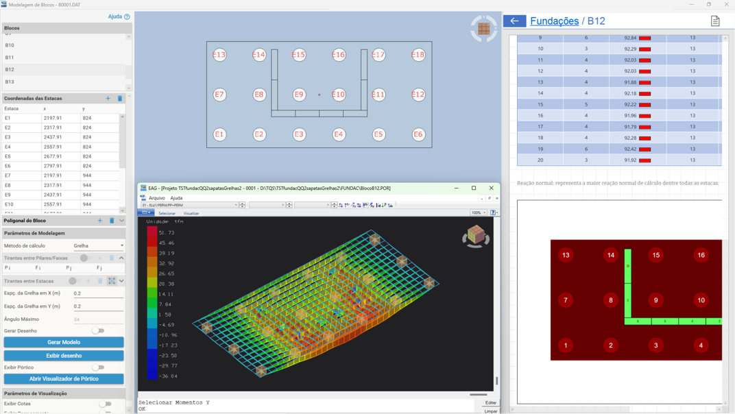 Exemplo da interface do TQS