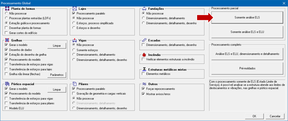 Exemplo da interface do TQS V25