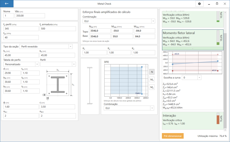 Exemplo da interface do TQS