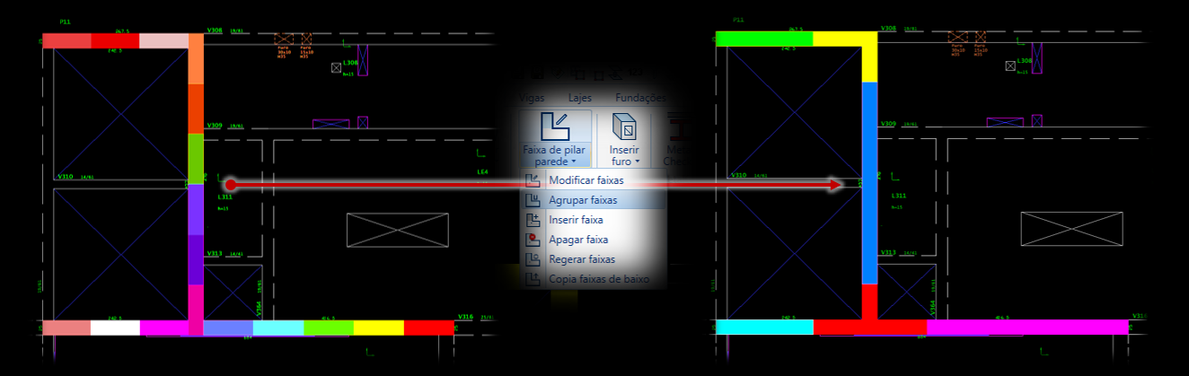 Exemplo da interface do TQS V25