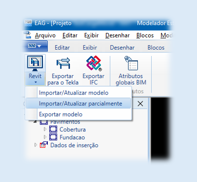 Exemplo da interface do TQS V25