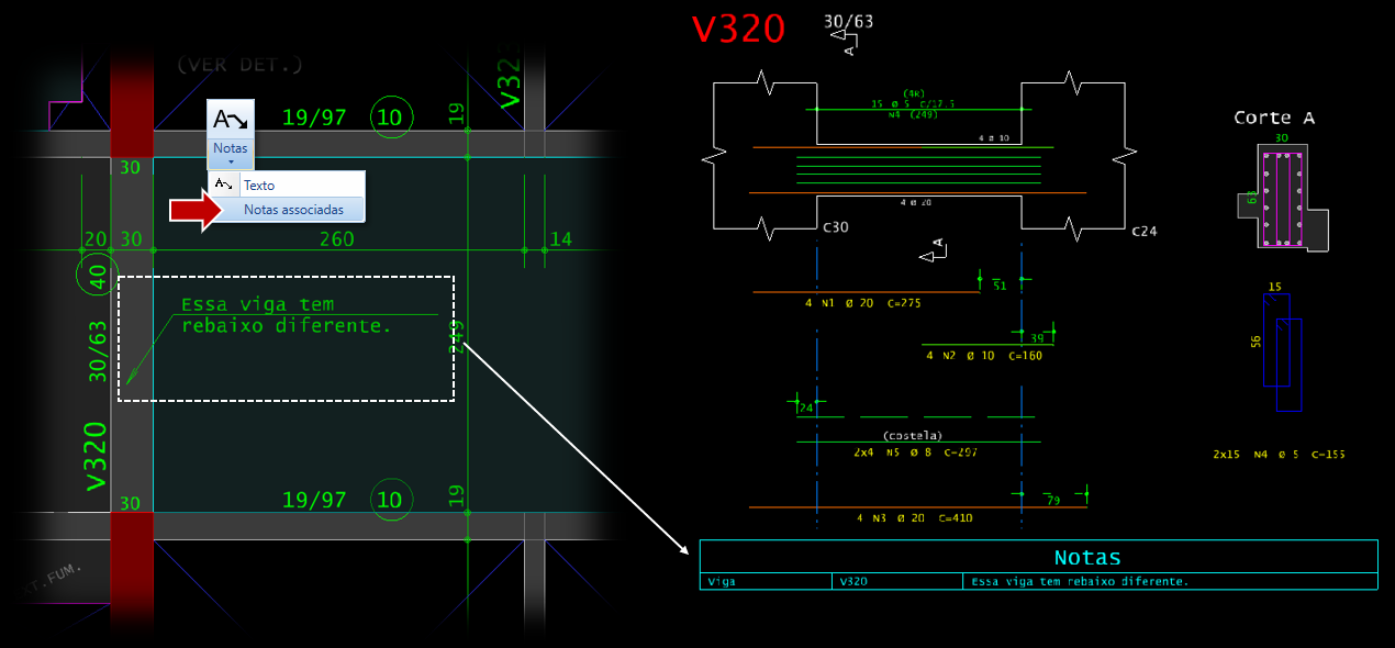 Exemplo da interface do TQS V25