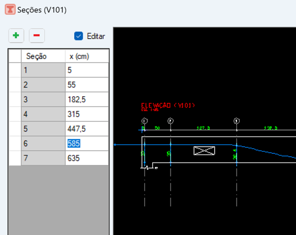 Exemplo da interface do TQS V25