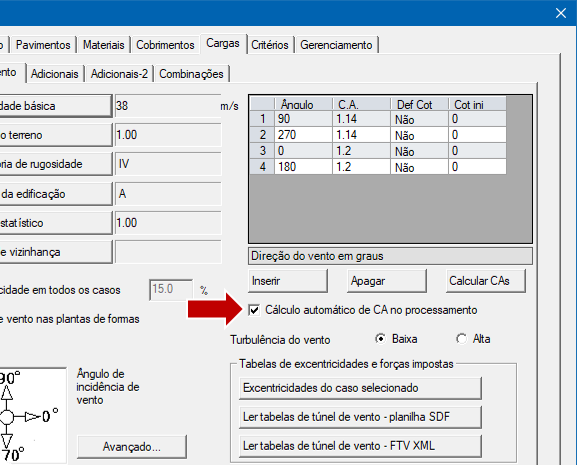 Exemplo da interface do TQS V25